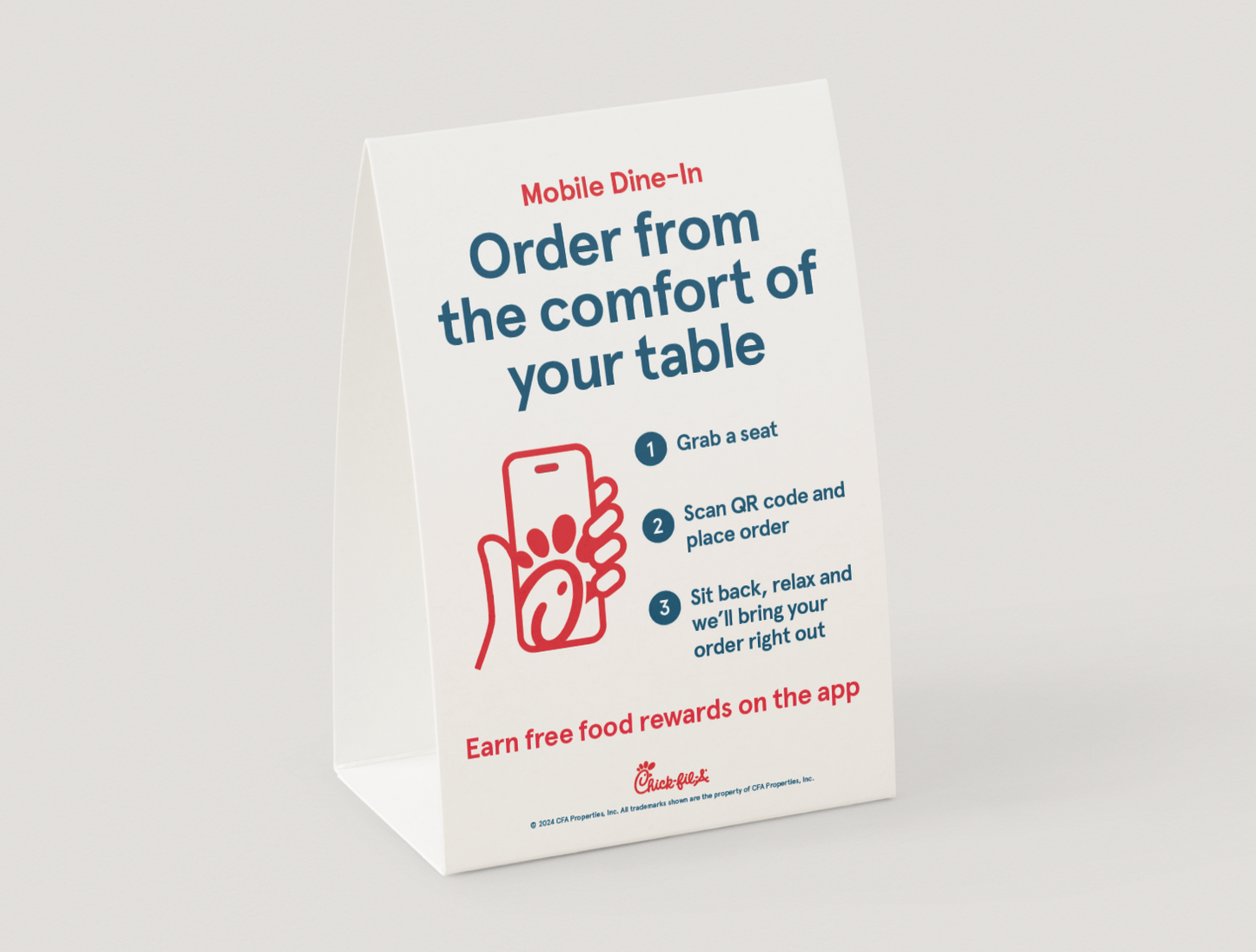 NEW! Mobile Dine-In Table Tent