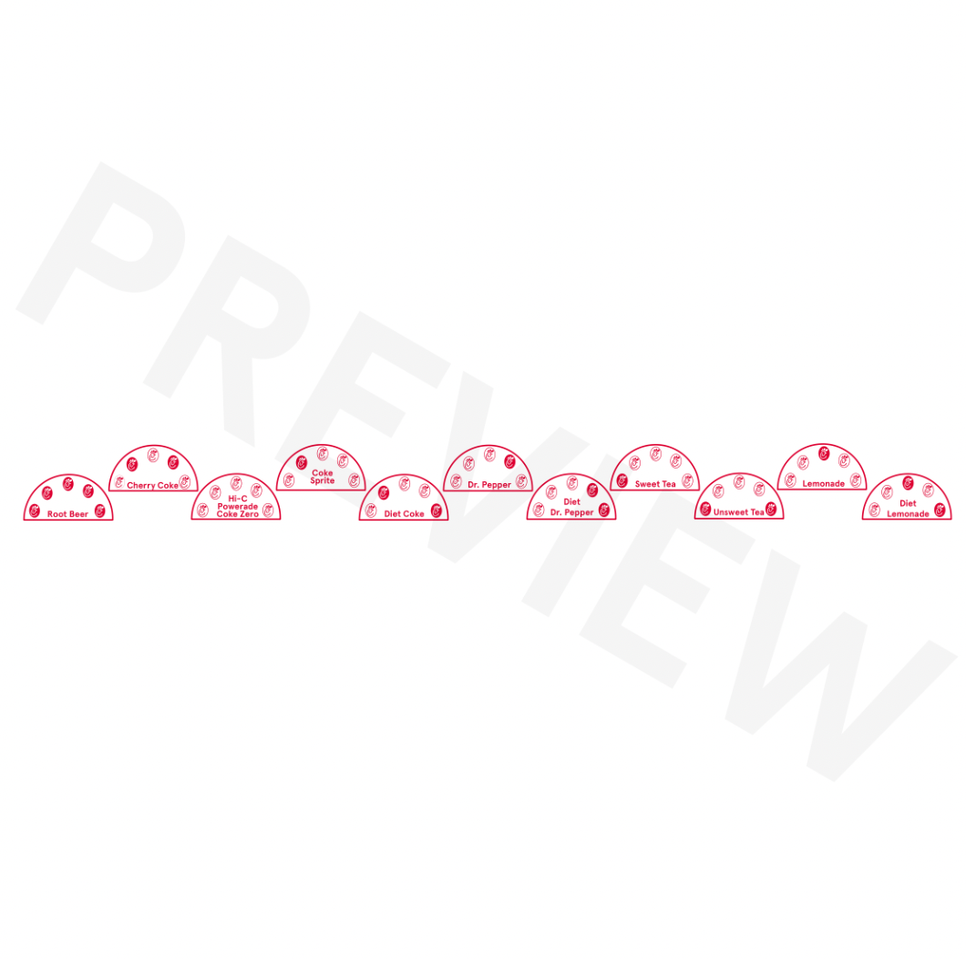 Drink Tower Lid Decal