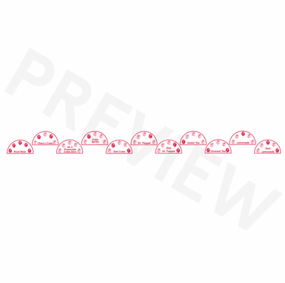 Drink Tower Lid Decal