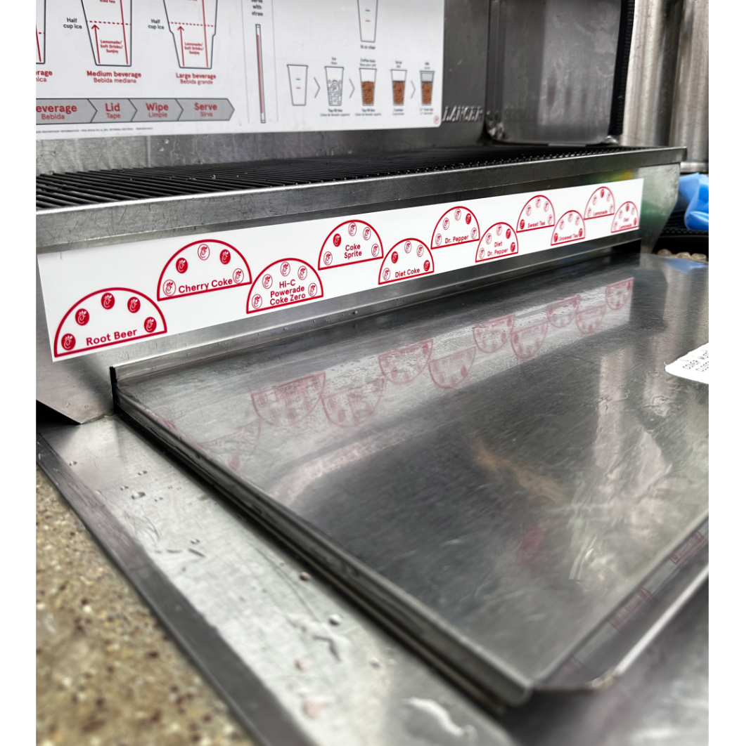 Drink Tower Lid Decal