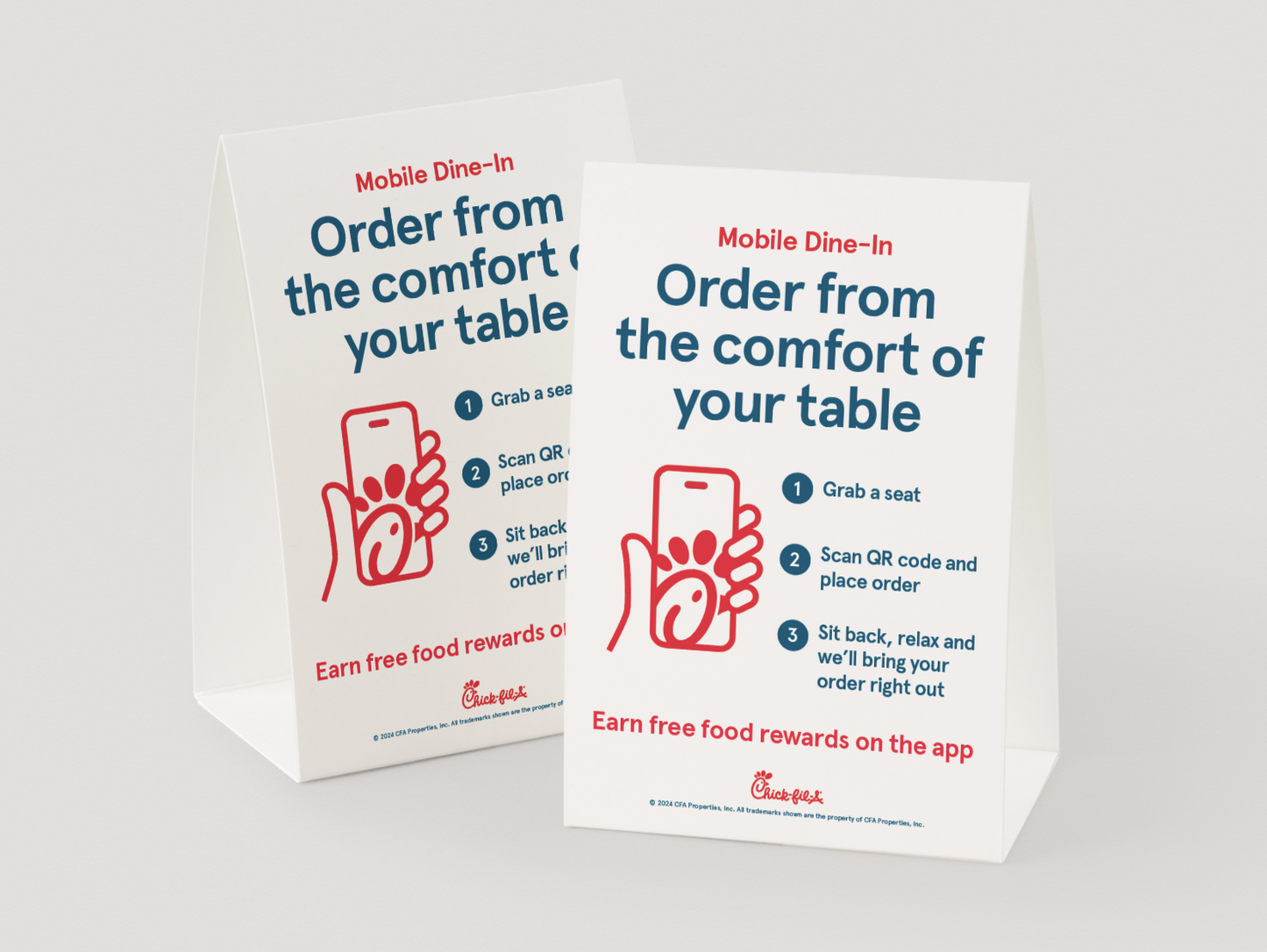 NEW! Mobile Dine-In Table Tent