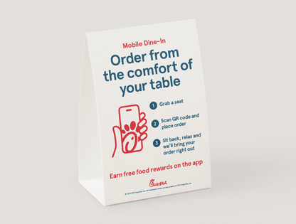 NEW! Mobile Dine-In Table Tent