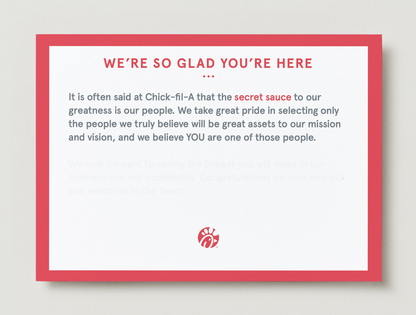 Welcome To The Team Cards