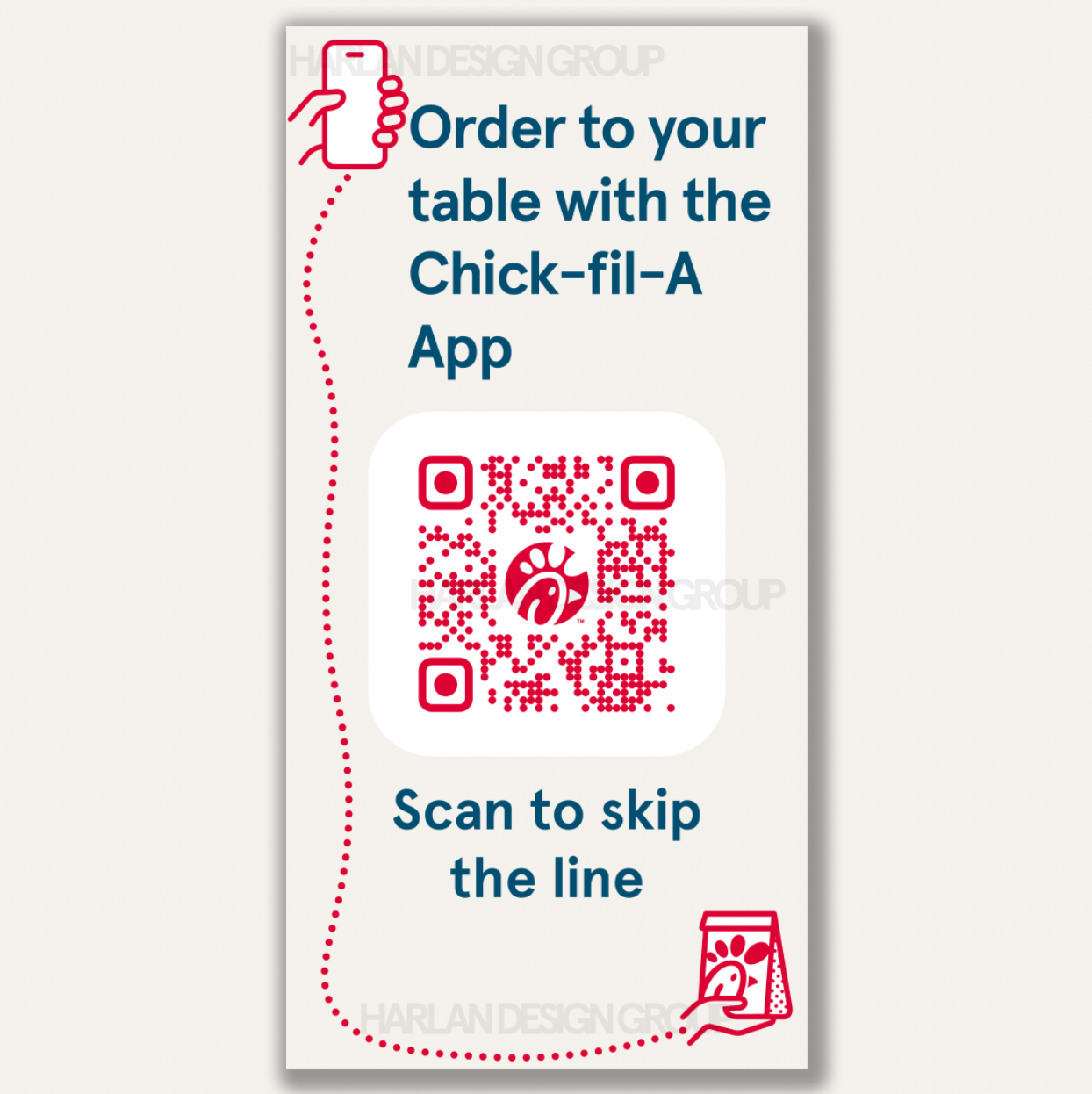 Mobile Dine-in Door Decal