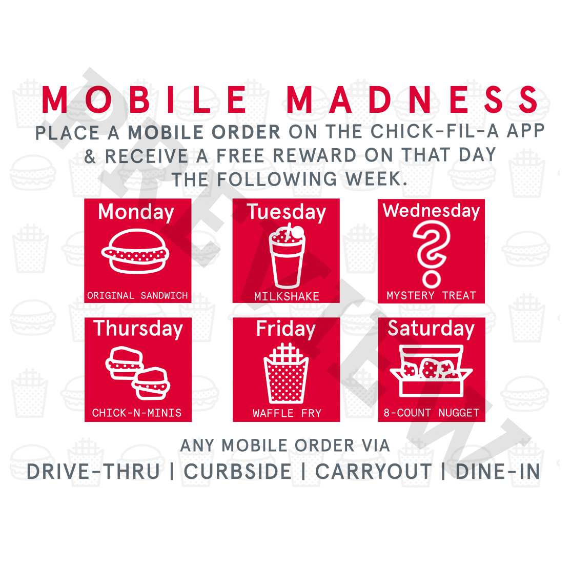 Mobile Madness - Mobile Ordering Promotion