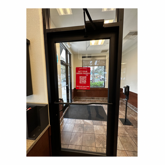 Mobile Dine-in Door Decal