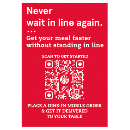 Best Seller! Mobile Dine-In Table Topper